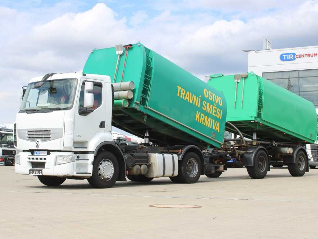 Camion benne Renault PREMIUM R380, AGRO (FOOD, GRAIN, SEEDS) +trailer: photos 1
