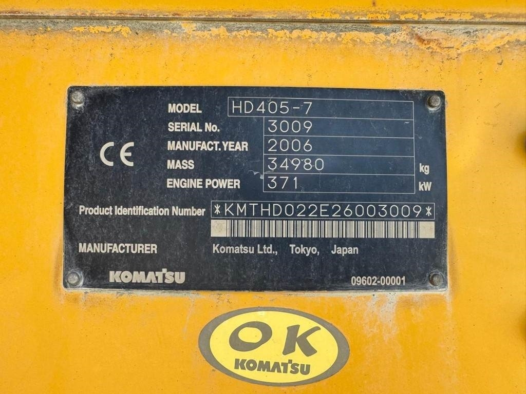 Mini tombereau Komatsu HD405-7: photos 13
