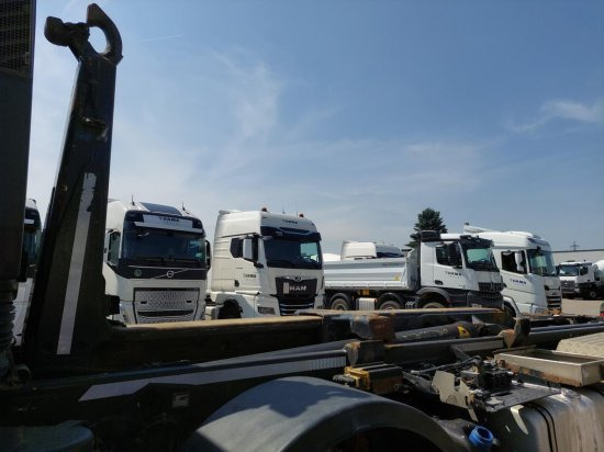 Camion ampliroll, Camion grue Iveco 8x4 Meiller Abroller, Automatik, E6, Retarder,: photos 14 Camion ampliroll, Camion grue Iveco 8x4 Meiller Abroller, Automatik, E6, Retarder,: photos 14