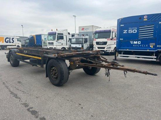 Kögel AW18, BDF-Lafette, BPW-Achsen - Remorque porte-conteneur/ Caisse mobile: photos 1 Kögel AW18, BDF-Lafette, BPW-Achsen - Remorque porte-conteneur/ Caisse mobile: photos 1