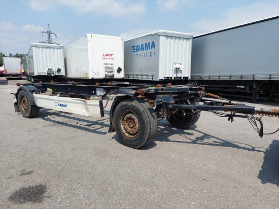 Krone AZ 18, Standard-Lafette Krone-Achsen, - Remorque porte-conteneur/ Caisse mobile: photos 1 Krone AZ 18, Standard-Lafette Krone-Achsen, - Remorque porte-conteneur/ Caisse mobile: photos 1