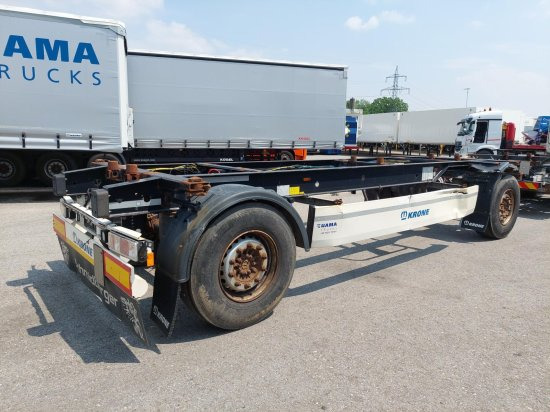 Krone AZ 18, Standard-Lafette Krone-Achsen, - Remorque porte-conteneur/ Caisse mobile: photos 2 Krone AZ 18, Standard-Lafette Krone-Achsen, - Remorque porte-conteneur/ Caisse mobile: photos 2