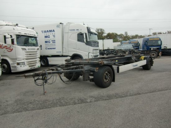 Krone Maxi Lafette BPW Achsen 3 Stück - Remorque porte-conteneur/ Caisse mobile: photos 1 Krone Maxi Lafette BPW Achsen 3 Stück - Remorque porte-conteneur/ Caisse mobile: photos 1