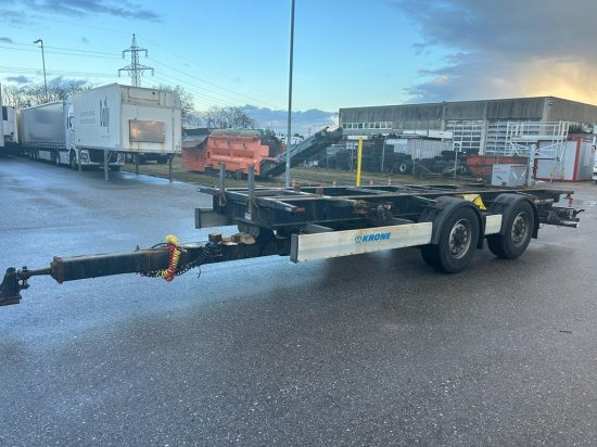 Krone ZZ/DC07 Tandem-Lafette, Standard, BPW-Achsen, Heckabstützung - Remorque porte-conteneur/ Caisse mobile: photos 1 Krone ZZ/DC07 Tandem-Lafette, Standard, BPW-Achsen, Heckabstützung - Remorque porte-conteneur/ Caisse mobile: photos 1