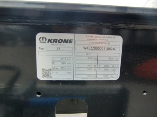 Remorque porte-conteneur/ Caisse mobile neuf Krone ZZ/DC07 Tandem Lafette, Standard,   BPW-Achsen, Heckabstützung: photos 15