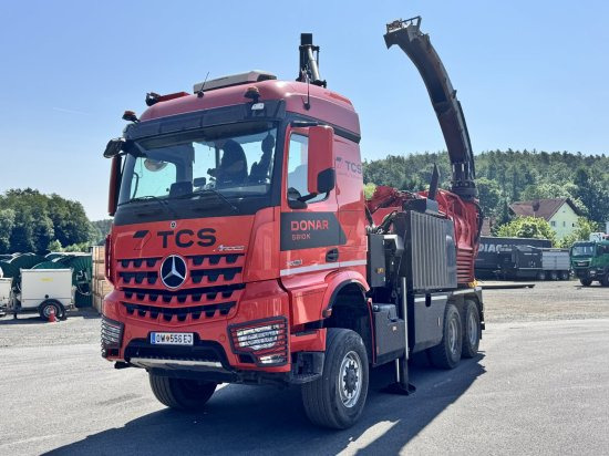 Mercedes-Benz ACTROS 6x4 DONAR 5810K ? Hack-LKW / Mobilhacker | TCS Umwelttechnik - Broyeur de végétaux, Camion: photos 1 Mercedes-Benz ACTROS 6x4 DONAR 5810K ? Hack-LKW / Mobilhacker | TCS Umwelttechnik - Broyeur de végétaux, Camion: photos 1
