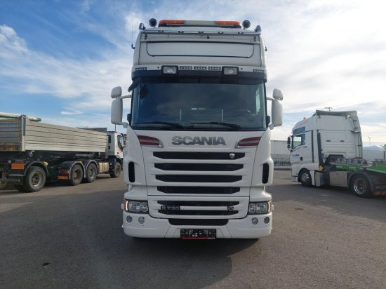 Scania R730 6x4 Pritsche, Voll-Luft Palfinger PK27002 Kran Retarder, Alu-Felgen, - Camion plateau, Camion grue: photos 2 Scania R730 6x4 Pritsche, Voll-Luft Palfinger PK27002 Kran Retarder, Alu-Felgen, - Camion plateau, Camion grue: photos 2
