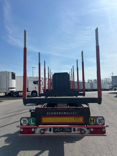 Schwarzmüller Holzauflieger 6 Rungenpaare, BPW-Achsen - Semi-remorque grumier: photos 5 Schwarzmüller Holzauflieger 6 Rungenpaare, BPW-Achsen - Semi-remorque grumier: photos 5