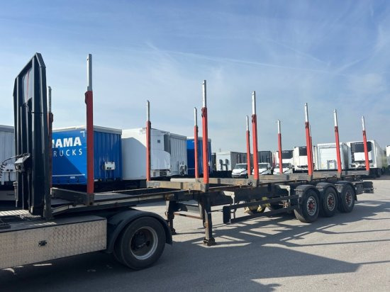 Schwarzmüller Holzauflieger 6 Rungenpaare, BPW-Achsen - Semi-remorque grumier: photos 1 Schwarzmüller Holzauflieger 6 Rungenpaare, BPW-Achsen - Semi-remorque grumier: photos 1