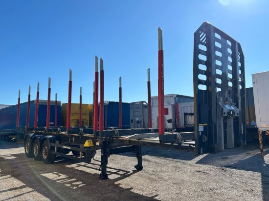 Schwarzmüller Holzauflieger, 8 Rungenpaare, SAF-Achsen, Liftachse - Semi-remorque grumier: photos 3 Schwarzmüller Holzauflieger, 8 Rungenpaare, SAF-Achsen, Liftachse - Semi-remorque grumier: photos 3