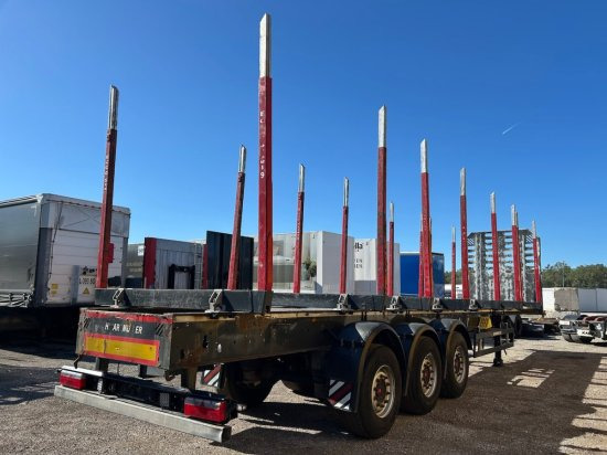 Schwarzmüller Holzauflieger, 8 Rungenpaare, SAF-Achsen, Liftachse - Semi-remorque grumier: photos 5 Schwarzmüller Holzauflieger, 8 Rungenpaare, SAF-Achsen, Liftachse - Semi-remorque grumier: photos 5