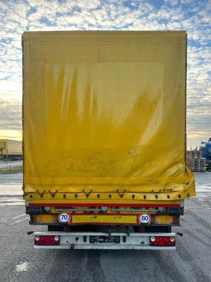 Schwarzmüller Spezialauflieger Schräglader, Coilmulde, Liftachse, Edscha-Verdeck, - Semi-remorque rideaux coulissants: photos 5 Schwarzmüller Spezialauflieger Schräglader, Coilmulde, Liftachse, Edscha-Verdeck, - Semi-remorque rideaux coulissants: photos 5