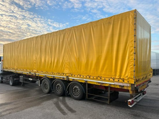 Schwarzmüller Spezialauflieger Schräglader, Coilmulde, Liftachse, Edscha-Verdeck, - Semi-remorque rideaux coulissants: photos 4 Schwarzmüller Spezialauflieger Schräglader, Coilmulde, Liftachse, Edscha-Verdeck, - Semi-remorque rideaux coulissants: photos 4