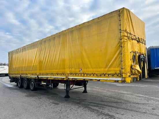 Schwarzmüller Spezialauflieger Schräglader, Coilmulde, Liftachse, Edscha-Verdeck, - Semi-remorque rideaux coulissants: photos 3 Schwarzmüller Spezialauflieger Schräglader, Coilmulde, Liftachse, Edscha-Verdeck, - Semi-remorque rideaux coulissants: photos 3