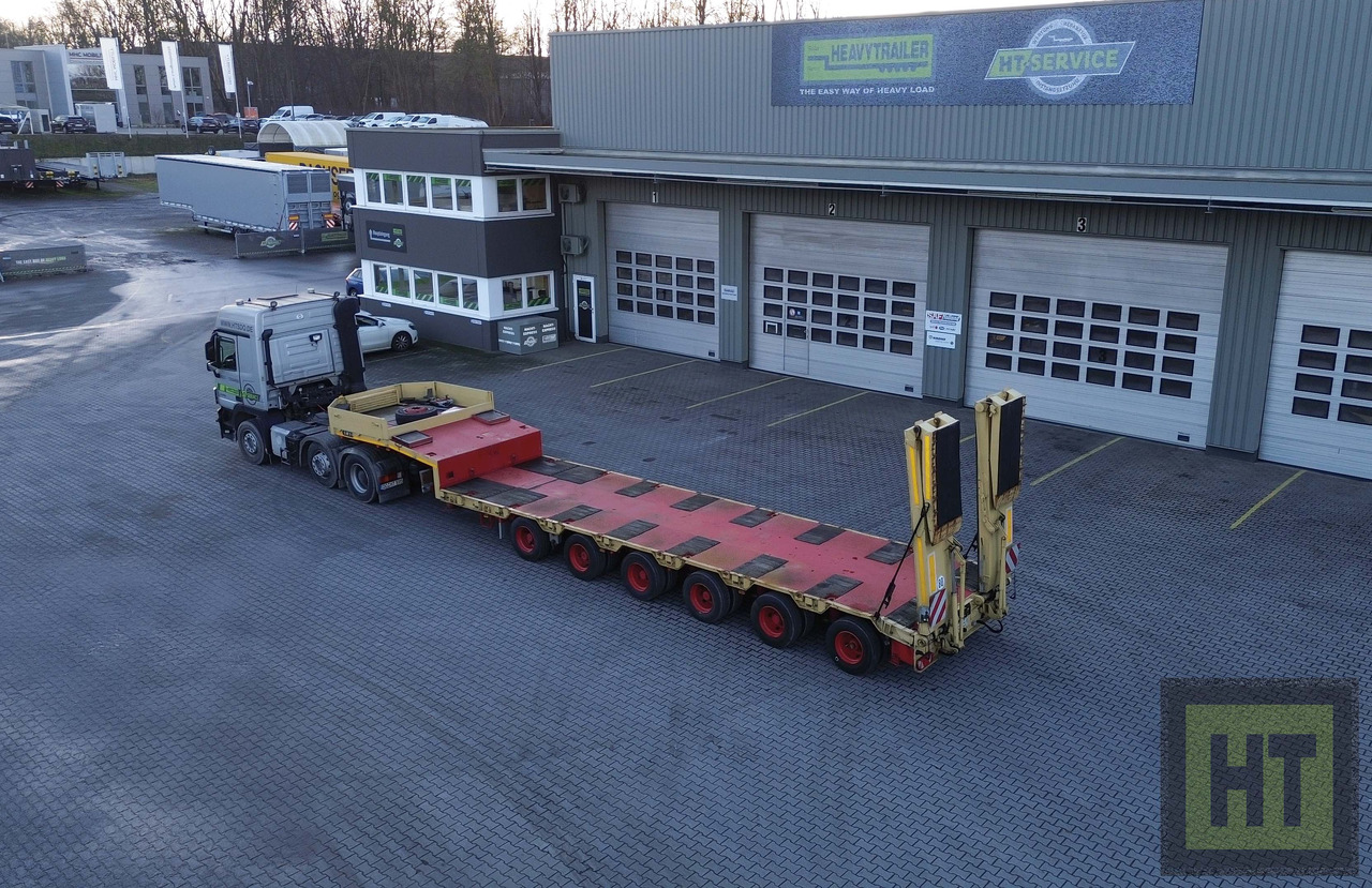 Goldhofer 6-Achs-Tele-Semi mit hydr. Rampen-zwangsgelenkt - Semi-remorque surbaissé: photos 1 Goldhofer 6-Achs-Tele-Semi mit hydr. Rampen-zwangsgelenkt - Semi-remorque surbaissé: photos 1