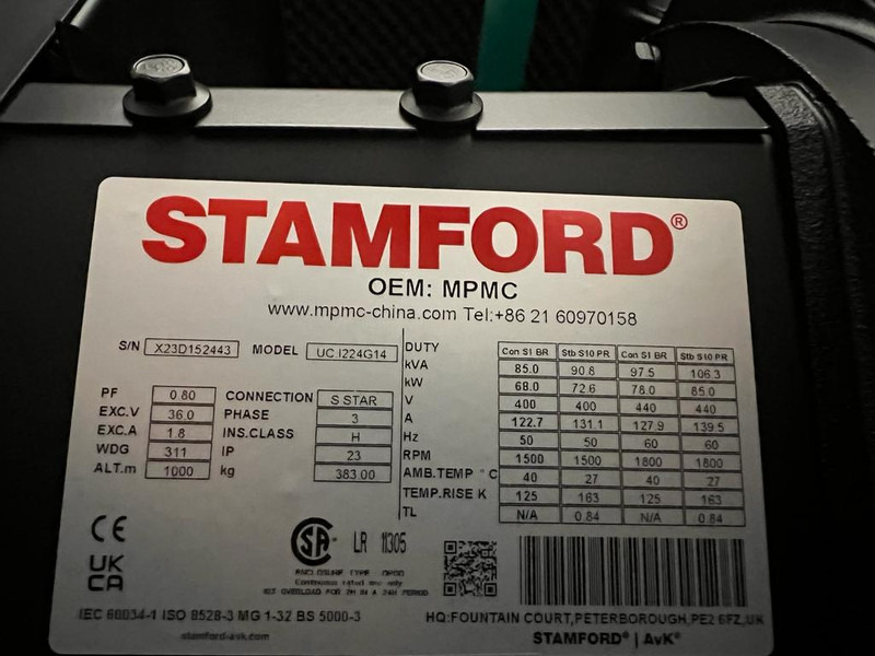 Groupe électrogène DEGROOTE POWER* DP-C80SS 80KVA: photos 14