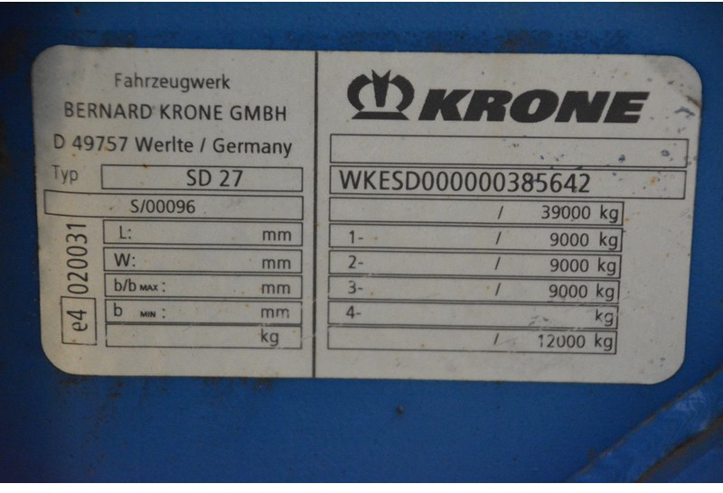 Semi-remorque porte-conteneur/ Caisse mobile Krone Polyvalent skelet 20-30-40-45 ft: photos 14