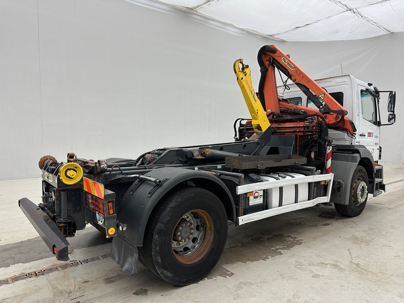 Camion ampliroll, Camion grue Mercedes-Benz Axor 1824: photos 8