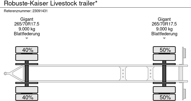 Remorque bétaillère Robuste-Kaiser Livestock trailer*: photos 13