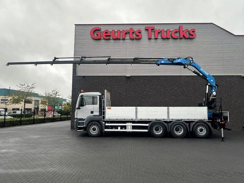 MAN TGS 35.460 8X4-4 BL OPEN LAADBAK MET EFFER 215/4S KRAAN / KRAN / CRANE / GRUA - Camion grue: photos 1 MAN TGS 35.460 8X4-4 BL OPEN LAADBAK MET EFFER 215/4S KRAAN / KRAN / CRANE / GRUA - Camion grue: photos 1