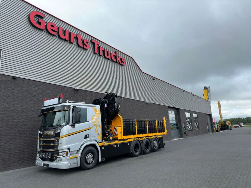 Camion grue Scania R530 V8 NGS 8X4 TRIDEM MET HYVA 2Z KIPPER + HMF 5020-K6 + JIB FJ1000-K5 KRAAN/KRAN/CRANE/GRUA: photos 13
