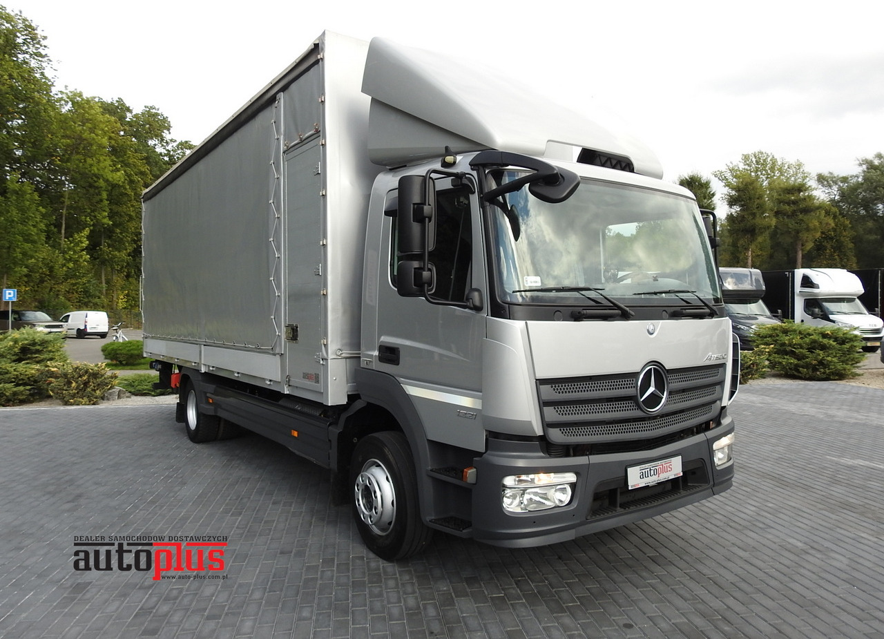 MERCEDES ATEGO 1221 TARPAULIN LIFT 16 PALLETS WEBASTO AIR CONDITIONING PNEUMATICS TWIN WHEELS 230HP - Utilitaire plateau baché: photos 1 MERCEDES ATEGO 1221 TARPAULIN LIFT 16 PALLETS WEBASTO AIR CONDITIONING PNEUMATICS TWIN WHEELS 230HP - Utilitaire plateau baché: photos 1