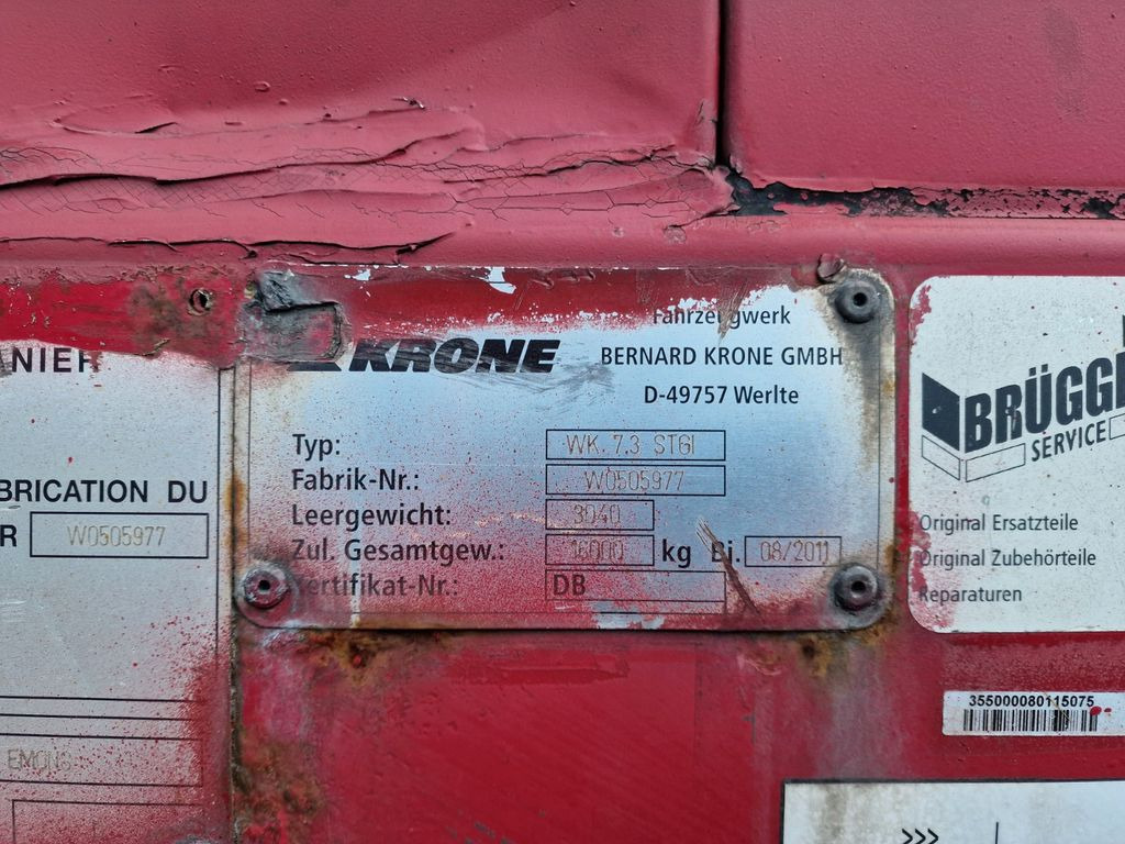Carrosserie fourgon Krone WK 7.3 STGI: photos 21