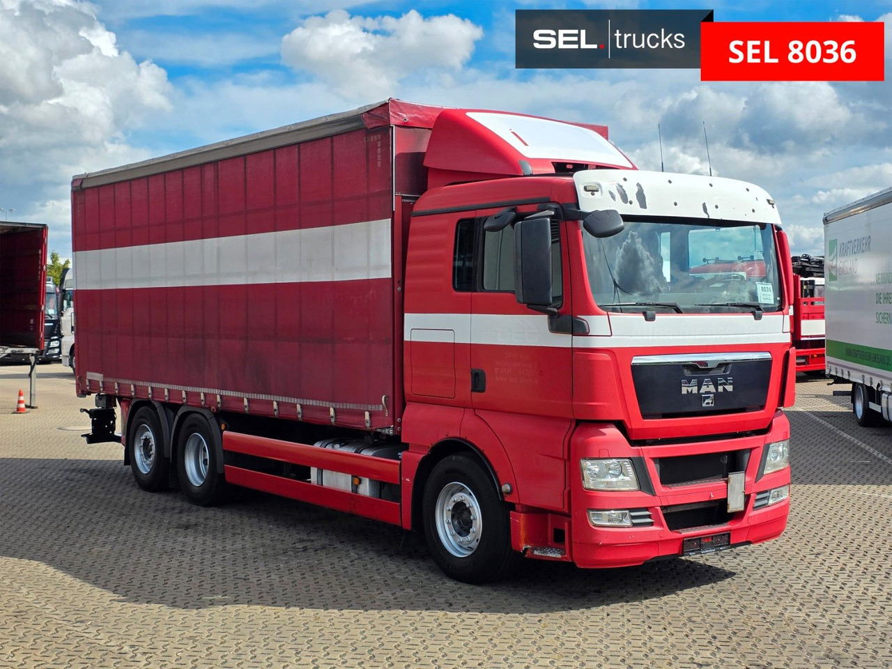 MAN TGX 26.360 6X2-2 LL / Intarder / Ldbw /Lenkachse - Camion à rideaux coulissants: photos 3 MAN TGX 26.360 6X2-2 LL / Intarder / Ldbw /Lenkachse - Camion à rideaux coulissants: photos 3