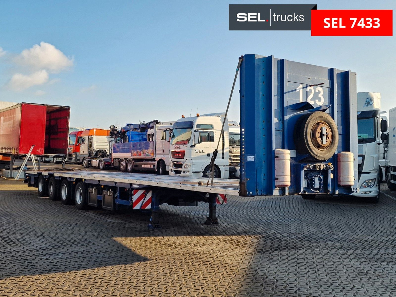 Meusburger MPS-4 / Lenkachse / Liftachse - Semi-remorque plateau: photos 3 Meusburger MPS-4 / Lenkachse / Liftachse - Semi-remorque plateau: photos 3