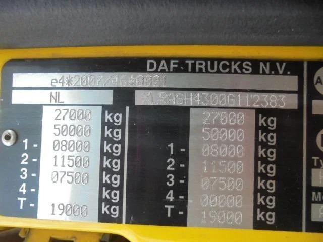 DAF XF 510 FAR 6X2 - crédit-bail DAF XF 510 FAR 6X2: photos 13
