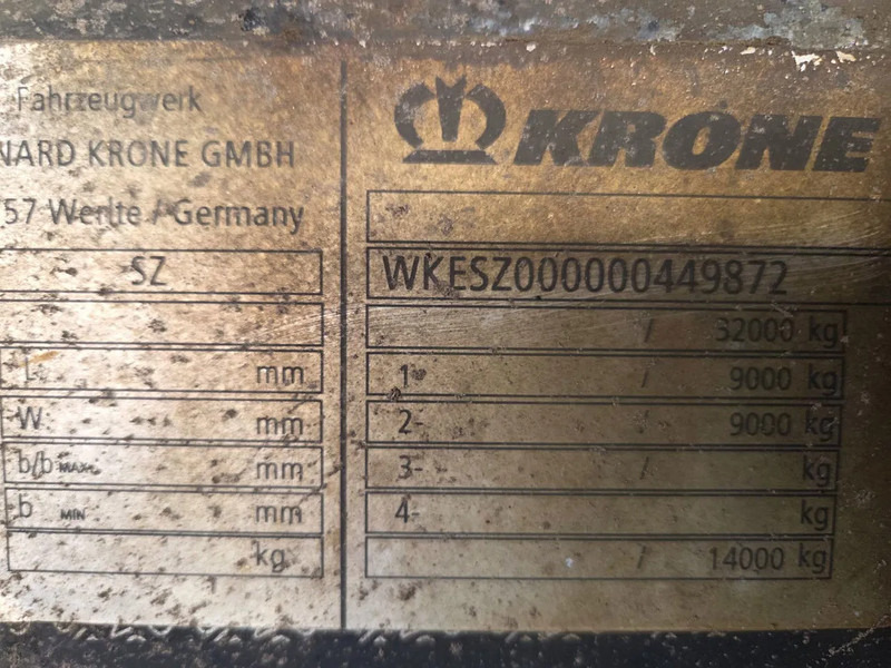 Semi-remorque fourgon Krone SZ NL KENTEKEN: photos 18