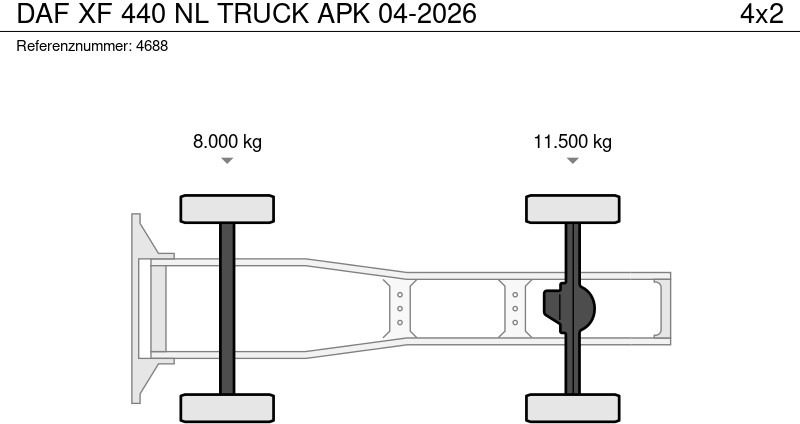 DAF XF 440 NL TRUCK APK 04-2026 - crédit-bail DAF XF 440 NL TRUCK APK 04-2026: photos 20