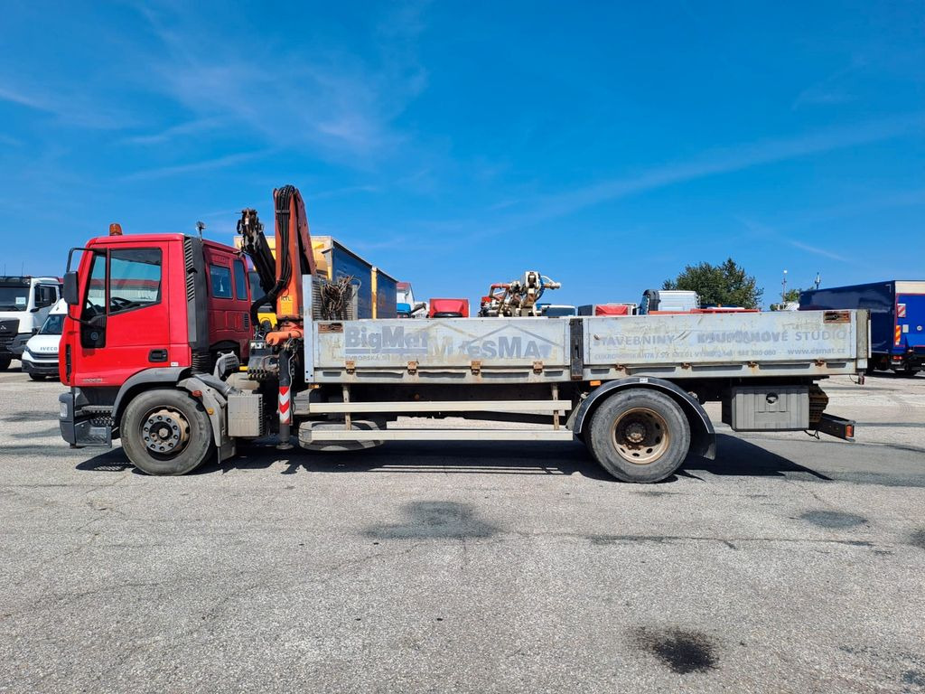 Camion plateau, Camion grue Iveco EuroCargo ML 180E21 Kran PKK12500: photos 18