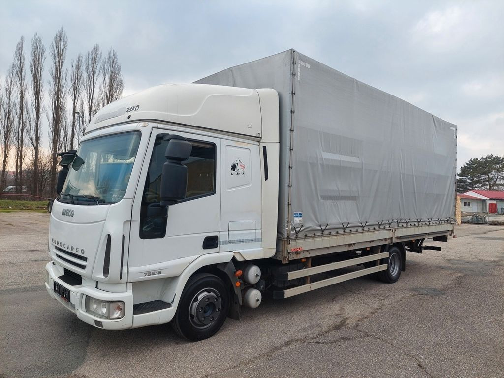 Iveco Eurocargo ML 75E18 4x2 NEUE REIFEN - Utilitaire plateau baché: photos 1 Iveco Eurocargo ML 75E18 4x2 NEUE REIFEN - Utilitaire plateau baché: photos 1