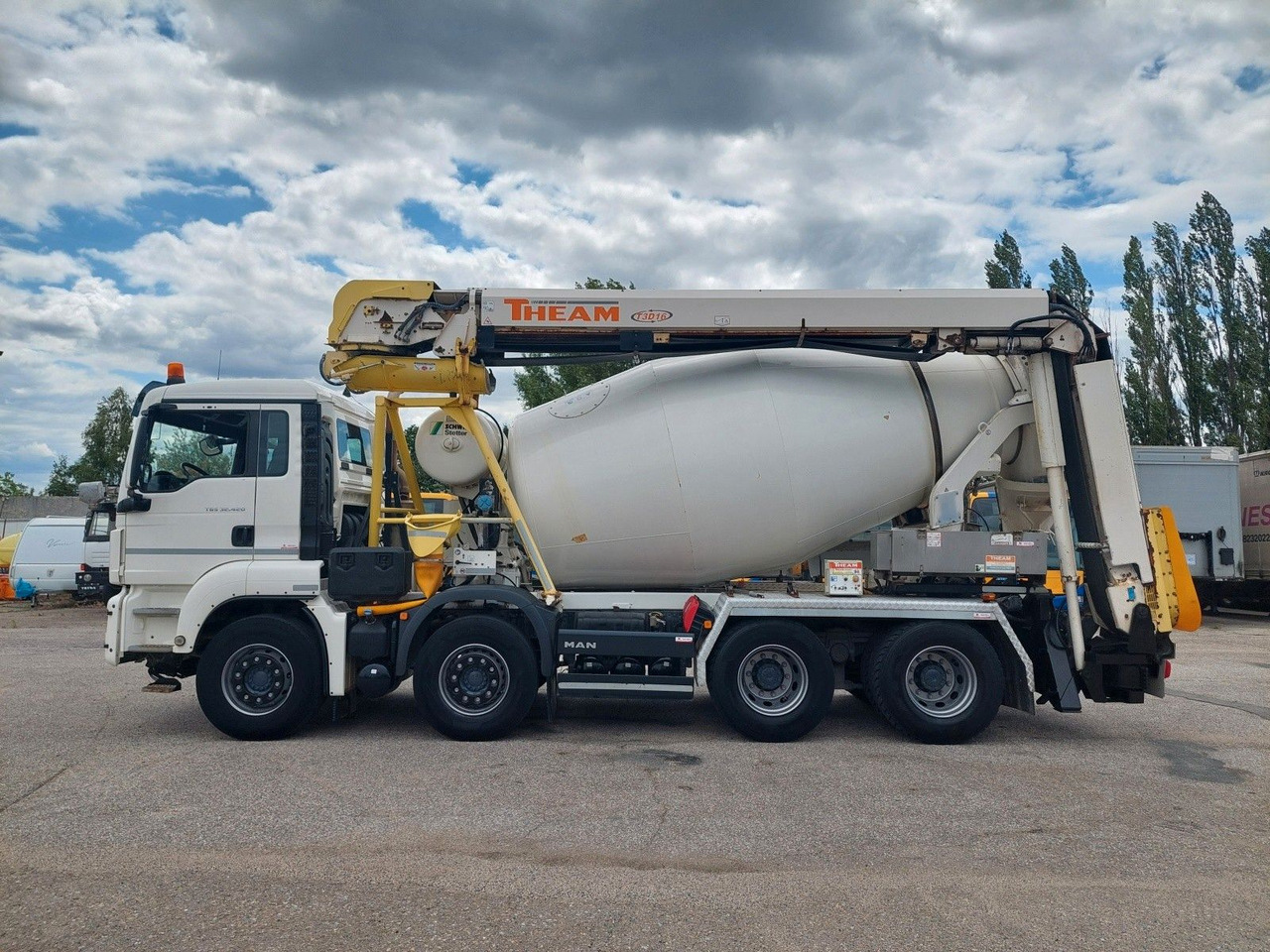 MAN TGS 32.420 BB Stetter AM 8 FHCBL + Theam T3D16 - Camion malaxeur: photos 5 MAN TGS 32.420 BB Stetter AM 8 FHCBL + Theam T3D16 - Camion malaxeur: photos 5