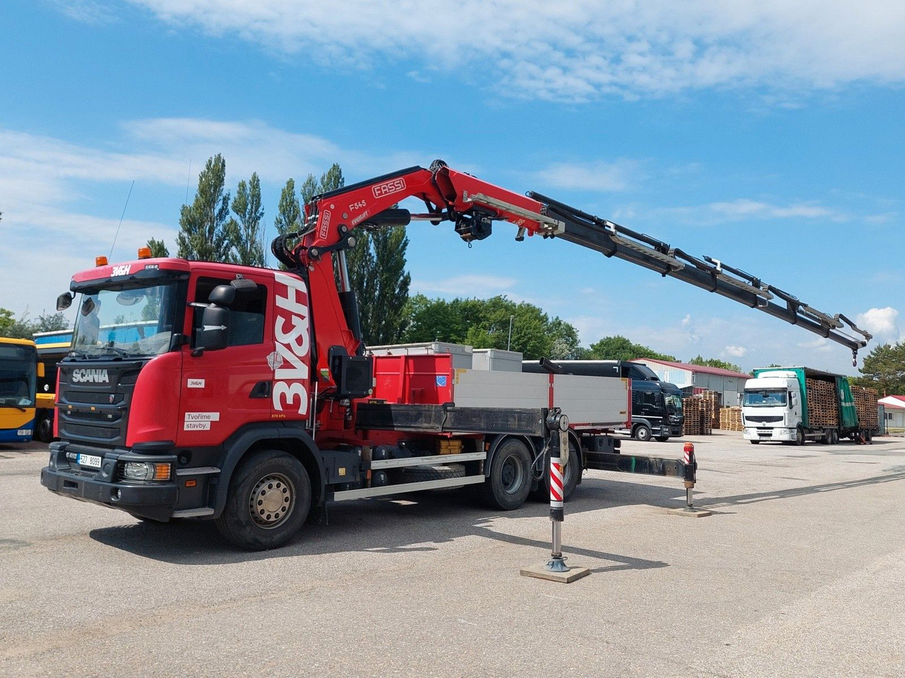 Scania G 410LB 6x4 HNA + Kran Fassi F545RA.2.27 FLY-JIB - Camion plateau, Camion grue: photos 5 Scania G 410LB 6x4 HNA + Kran Fassi F545RA.2.27 FLY-JIB - Camion plateau, Camion grue: photos 5