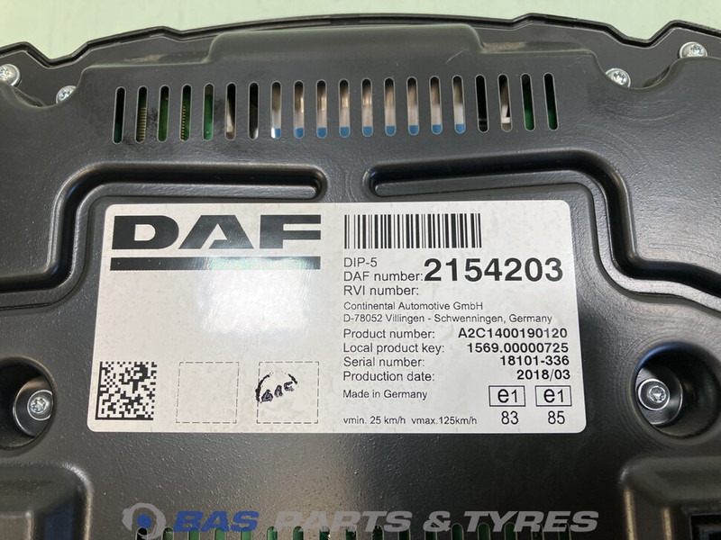 DAF XF106 - Panel de instrumentos pour Camion: photos 3 DAF XF106 - Panel de instrumentos pour Camion: photos 3