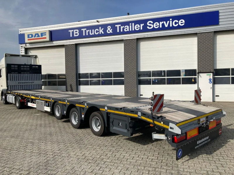 Kässbohrer SPA M3 / 1N - 18 / 27 Heavy Duty uitschuifbare vlakke mega trailer met liftas, rongen en oprijplaten - Semi-remorque fourgon: photos 5 Kässbohrer SPA M3 / 1N - 18 / 27 Heavy Duty uitschuifbare vlakke mega trailer met liftas, rongen en oprijplaten - Semi-remorque fourgon: photos 5