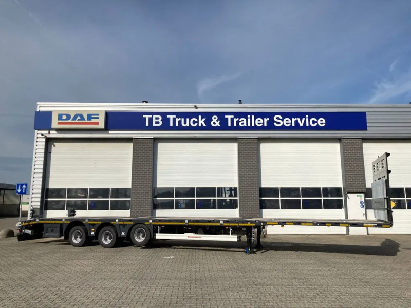 Kässbohrer SPA M3 / 1N - 18 / 27 Heavy Duty uitschuifbare vlakke mega trailer met liftas, rongen en oprijplaten - Semi-remorque fourgon: photos 2 Kässbohrer SPA M3 / 1N - 18 / 27 Heavy Duty uitschuifbare vlakke mega trailer met liftas, rongen en oprijplaten - Semi-remorque fourgon: photos 2