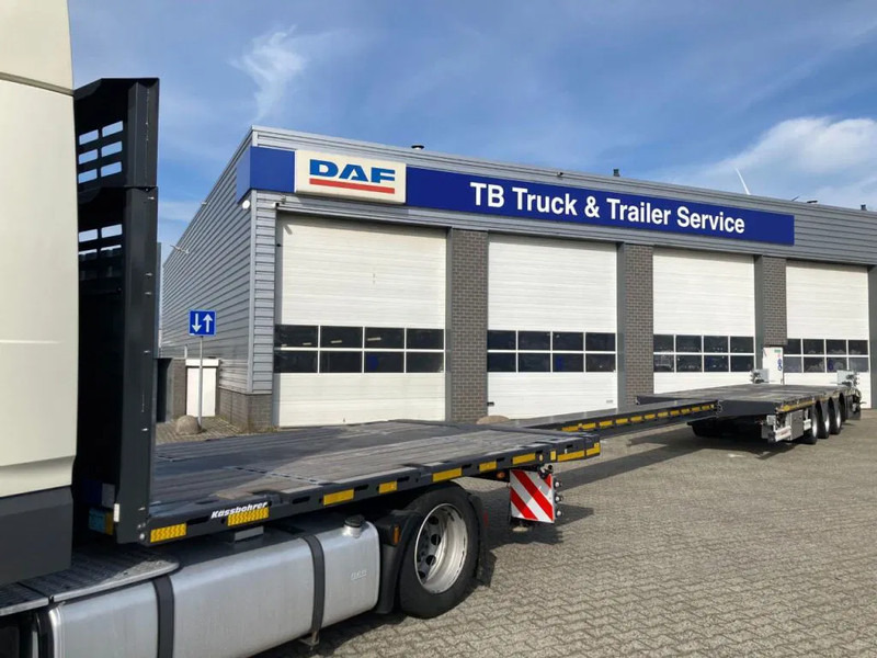 Kässbohrer SPA M3 / 1N - 18 / 27 Heavy Duty uitschuifbare vlakke mega trailer met liftas, rongen en oprijplaten - Semi-remorque fourgon: photos 4 Kässbohrer SPA M3 / 1N - 18 / 27 Heavy Duty uitschuifbare vlakke mega trailer met liftas, rongen en oprijplaten - Semi-remorque fourgon: photos 4