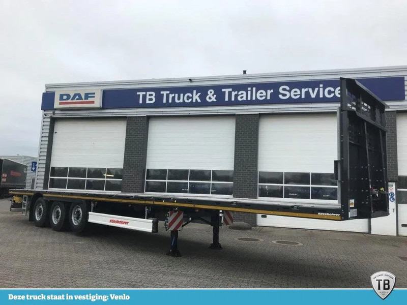 Semi-remorque plateau neuf Kässbohrer SPA X 3 / 1N - 18 / 27 Uitschuifbare vlakke oplegger: photos 1