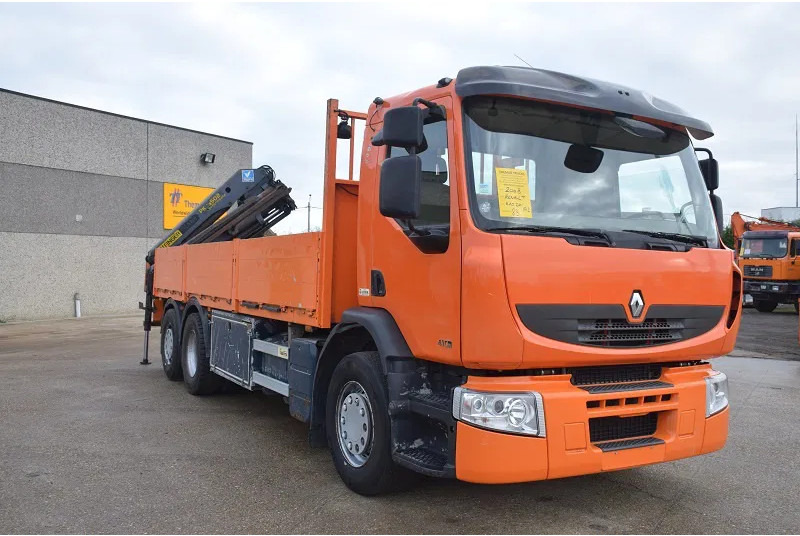 Renault Premium 410 - Camion plateau, Camion grue: photos 5 Renault Premium 410 - Camion plateau, Camion grue: photos 5