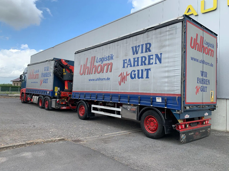 Mercedes-Benz Actros 2548 6X2 + Aanhanger*Palfinger crane*Cruise control*Airco* - Camion à rideaux coulissants, Camion grue: photos 2 Mercedes-Benz Actros 2548 6X2 + Aanhanger*Palfinger crane*Cruise control*Airco* - Camion à rideaux coulissants, Camion grue: photos 2