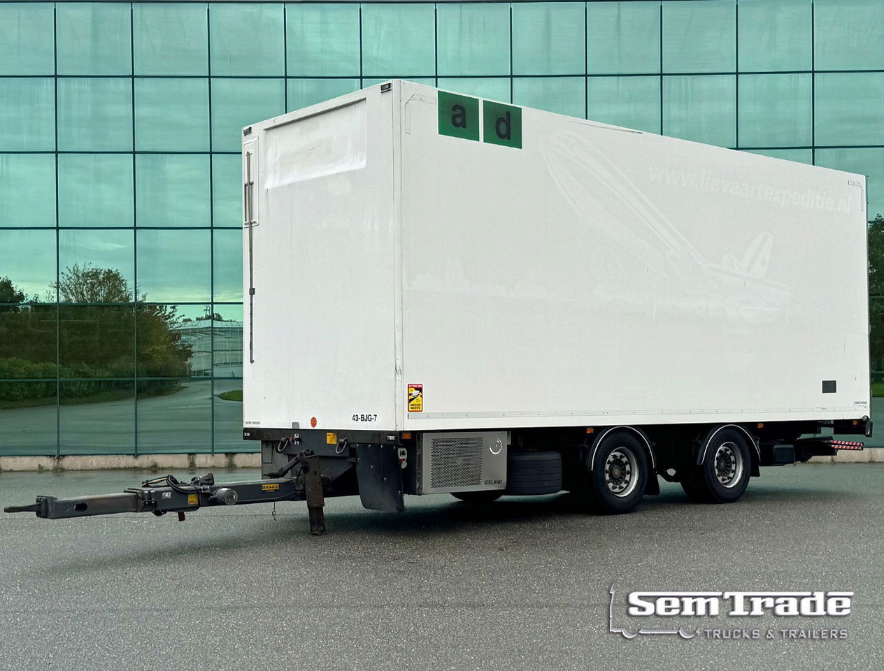 DRACO MZS 218 Wipkar 750 x 250 x 290 CM Inside Tail Lift 2021 TRS Iceland TOP Condition NL Trailertrailer - Remorque fourgon: photos 1 DRACO MZS 218 Wipkar 750 x 250 x 290 CM Inside Tail Lift 2021 TRS Iceland TOP Condition NL Trailertrailer - Remorque fourgon: photos 1