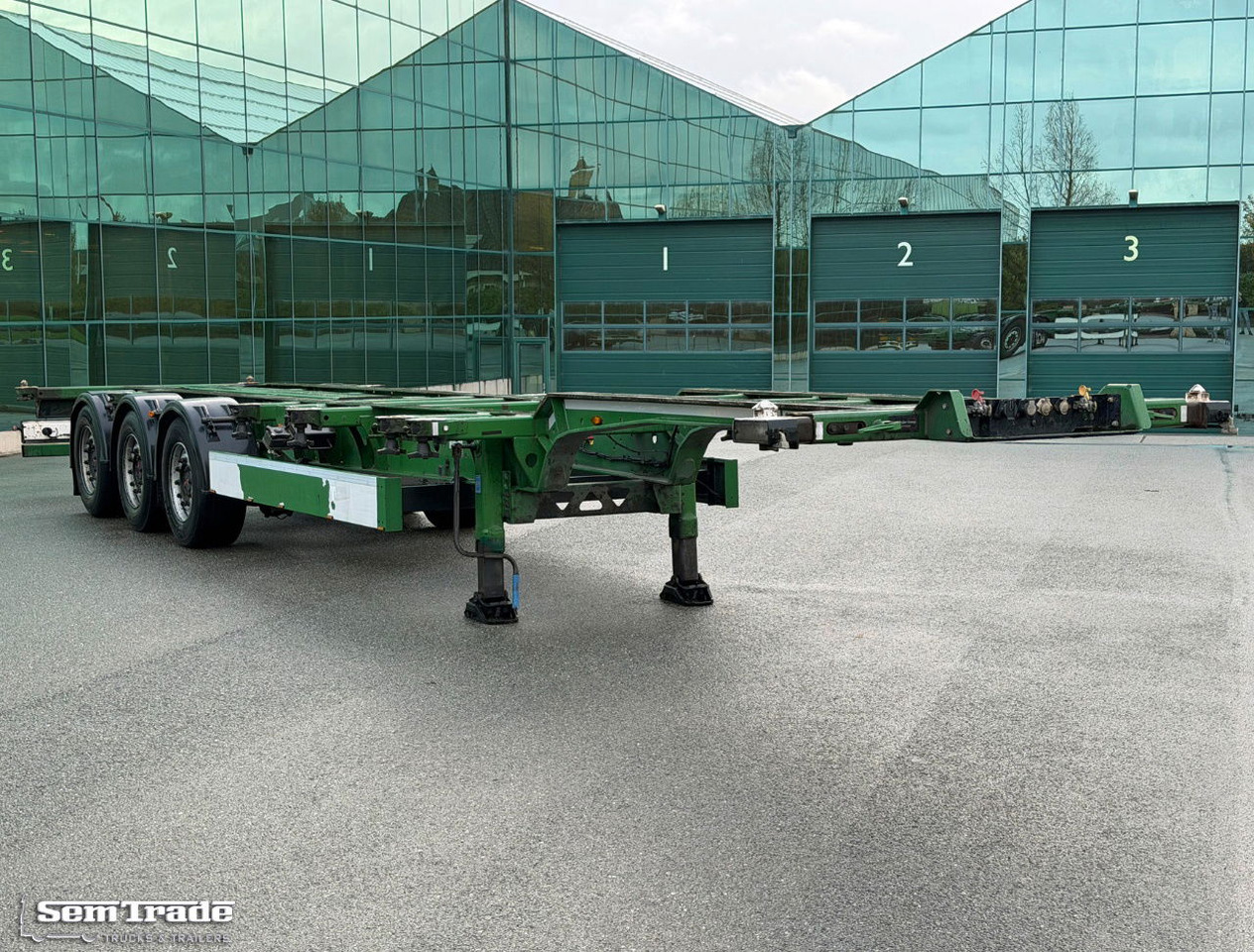 Semi-remorque porte-conteneur/ Caisse mobile Kögel S24-2 Back Slider Lift Axle Disc Brakes 3 Pieces Available NL-Trailer: photos 6 Semi-remorque porte-conteneur/ Caisse mobile Kögel S24-2 Back Slider Lift Axle Disc Brakes 3 Pieces Available NL-Trailer: photos 6