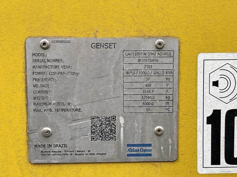 Atlas-Copco QAC 1100 TWIN-POWER - Groupe électrogène: photos 1 Atlas-Copco QAC 1100 TWIN-POWER - Groupe électrogène: photos 1