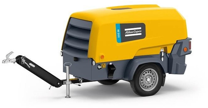 Atlas-Copco XAS 88 KD - N WHEELS N.B. - Compresseur d'air: photos 1 Atlas-Copco XAS 88 KD - N WHEELS N.B. - Compresseur d'air: photos 1