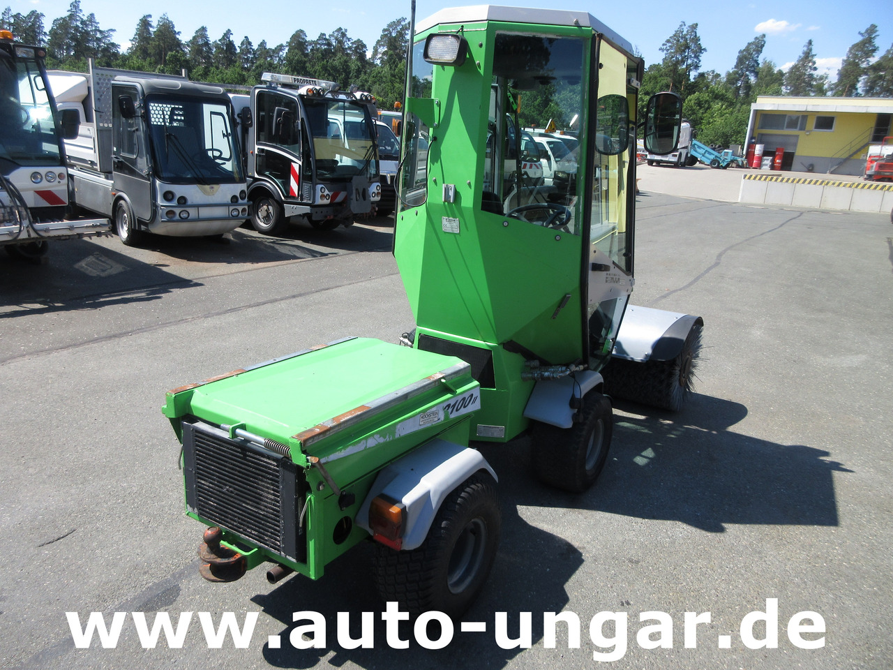 Tracteur communal Egholm Nilfisk 2100 Powerflex 4x4 Kipper AHK Hydraulik Bürste Winterdienst: photos 26