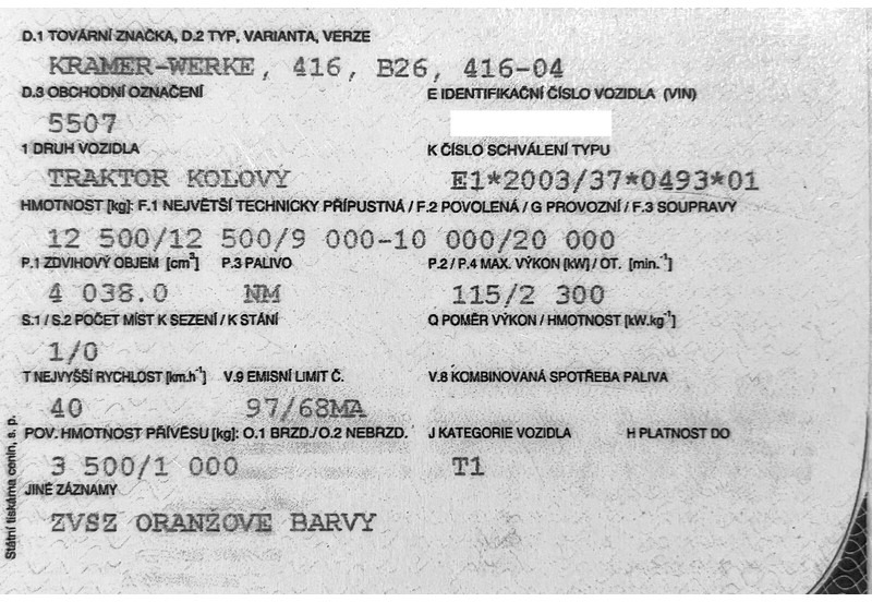 Kramer 5507 / 416 - Chariot télescopique: photos 5 Kramer 5507 / 416 - Chariot télescopique: photos 5