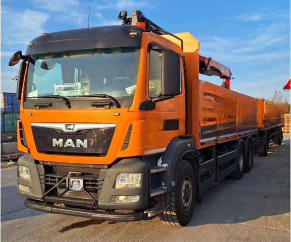 MAN 6x2 TGS 26.440 (6x4 problem!) - Camion plateau, Camion grue: photos 4 MAN 6x2 TGS 26.440 (6x4 problem!) - Camion plateau, Camion grue: photos 4